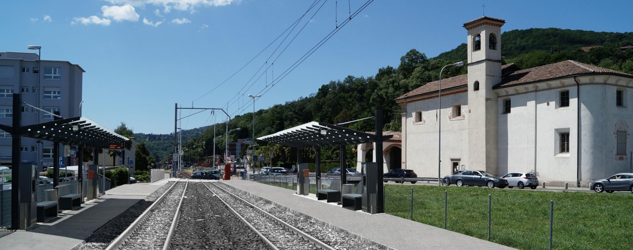 Linea esistente tra Ponte Tresa e Bioggio 